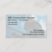 Visite Services de construction de bâtiments Carte de vis (Devant)