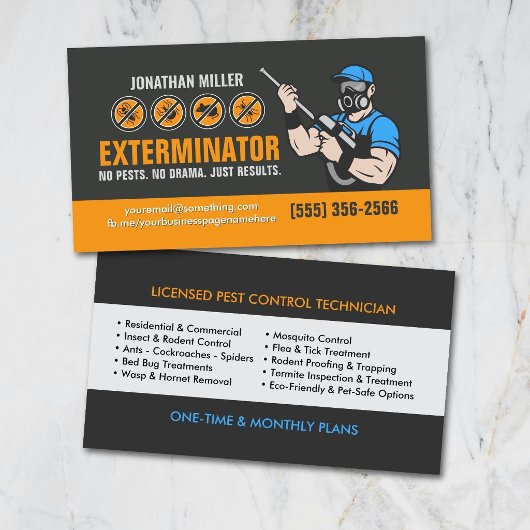 Visite Services de lutte antiparasitaire - Carte de visit