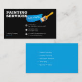 Visite Services de peinture | Peintre au travail Carte de (Devant / Derrière)