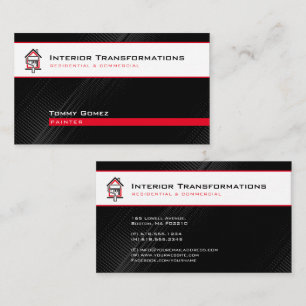 Visite Services de peinture Peintre au travail Carte de