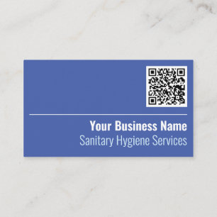 Visite Services d'hygiène sanitaire Code QR Carte de visi