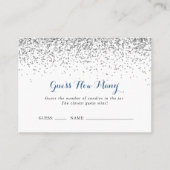 Visite Silver Confetti Devine Combien De Carte De Jeu (Devant)