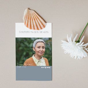 Visite Simple À jamais dans nos cœurs Carte de prière