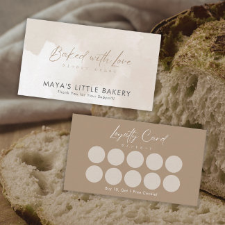 Visite Simple Élégant Carte de Fidélité de Boulangerie Be