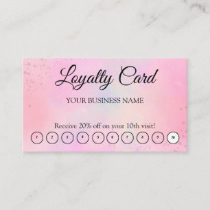 Visite Simple moderne Loyauté rose QR Code Carte de visit