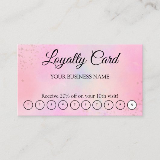 Visite Simple moderne Loyauté rose QR Code Carte de visit (Devant)