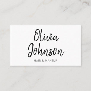 Visite Simple moderne tendance main Lettré Carte de visi