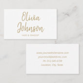 Visite Simple moderne tendance main Lettré Carte de visit (Devant / Derrière)