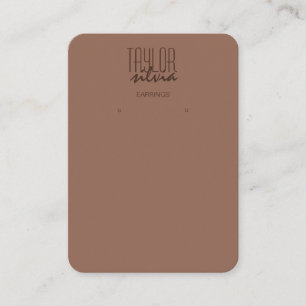 Visite simple mousse de mocha minimale Elevage carte d'af