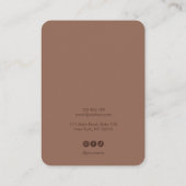 Visite simple mousse de mocha minimale Elevage carte d'af (Dos)