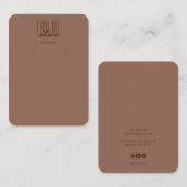 Visite simple mousse de mocha minimale Elevage carte d'af (Devant / Derrière)