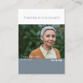 Visite Simple | Pour toujours dans nos coeurs | Carte de (Devant)