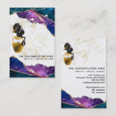 Visite *~* Sirène Mystique Agate Galaxy Moon Carte de vis (Devant / Derrière)