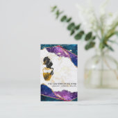 Visite *~* Sirène Mystique Agate Galaxy Moon Carte de vis (Debout devant)