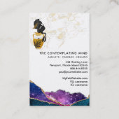 Visite *~* Sirène Mystique Agate Galaxy Moon Carte de vis (Dos)