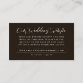 Visite Site Web Mariage moderne QR Code RSVP carte de boî (Devant)