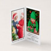 Visite Snowflake Xmas Tree, carte de Noël photo famille (Intérieur)