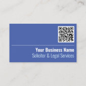 Visite Solliciteur & Services juridiques Code QR Carte de (Dos)