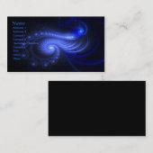 Visite Spirale résonnante - art de fractale - carte de (Devant / Derrière)