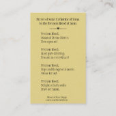 Visite St Catherine de carte sainte de Sienne (Dos)