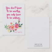 Visite St Citation de l'aumônier Pio avec la carte sainte (Devant / Derrière)