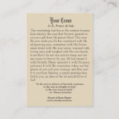 Visite St Therese et carte sainte de St Francis de Sales (Dos)