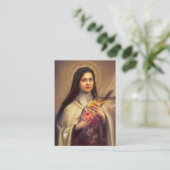 Visite St Therese et carte sainte de St Francis de Sales (Debout devant)