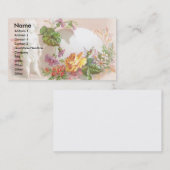 Visite Statue de cupidon et carte commerciale victorienne (Devant / Derrière)