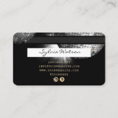 Visite Style carte de crédit Silver Disco Ball les années (Dos)