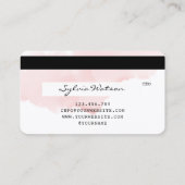 Visite Style de carte de crédit couleur rose vif (Dos)
