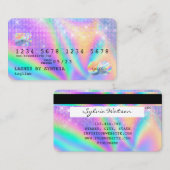 Visite Style de carte de crédit moderne Holographe (Devant / Derrière)