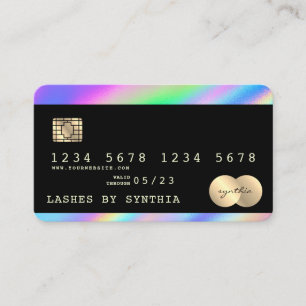 Visite Style de carte de crédit moderne Holographe