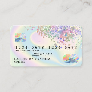 Visite Style de carte de crédit moderne Holographe