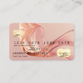 Visite Style de carte de crédit moderne QR Code Gold Blus (Devant)