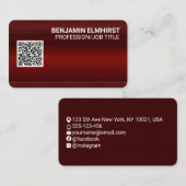Visite Style de carte de crédit professionnelle d'entrepr (Devant / Derrière)