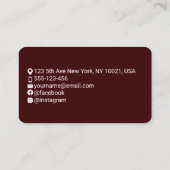 Visite Style de carte de crédit professionnelle d'entrepr (Dos)