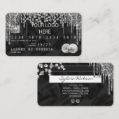 Visite Style de carte de crédit Silver Diamond ajoutez vo (Devant / Derrière)