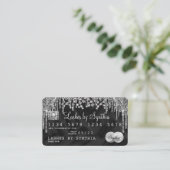 Visite Style de carte de crédit Silver Diamond votre nom (Debout devant)