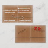 Visite style de service des colis postaux de carte de (Devant / Derrière)