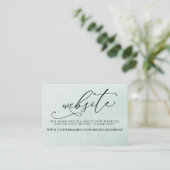 Visite Succulents Mariage de verdure Carte de site Web (Debout devant)