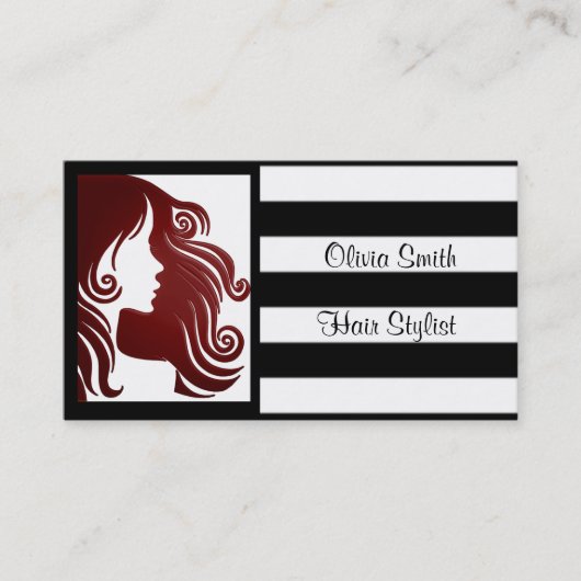 Visite Sylist carte de visite/cheveux (Devant)
