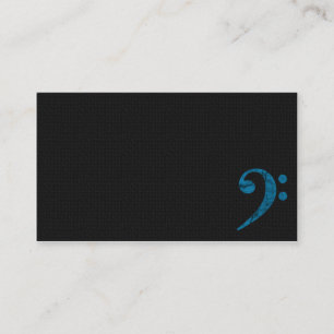 Visite Symbole de nettoyage de basse. Cyan Musicien Carte