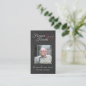 Visite Sympathie funéraire Carte de prière commémorative (Debout devant)