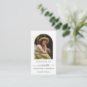 Visite Sympathie funéraire Carte de prière commémorative (Debout devant)