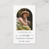 Visite Sympathie funéraire Carte de prière commémorative (Devant)