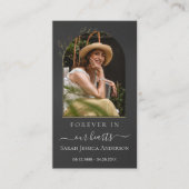 Visite Sympathie funéraire Carte de prière commémorative (Devant)