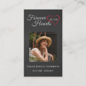 Visite Sympathie funéraire Carte de prière commémorative (Devant)