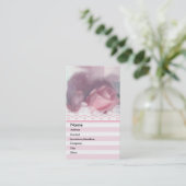 Visite -TBA - Carte de profil Rose (Debout devant)