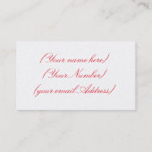 Visite Technicien carte de visite/Nail (Dos)
