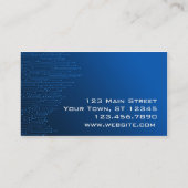 Visite Technologie bleue moderne de carte (Dos)